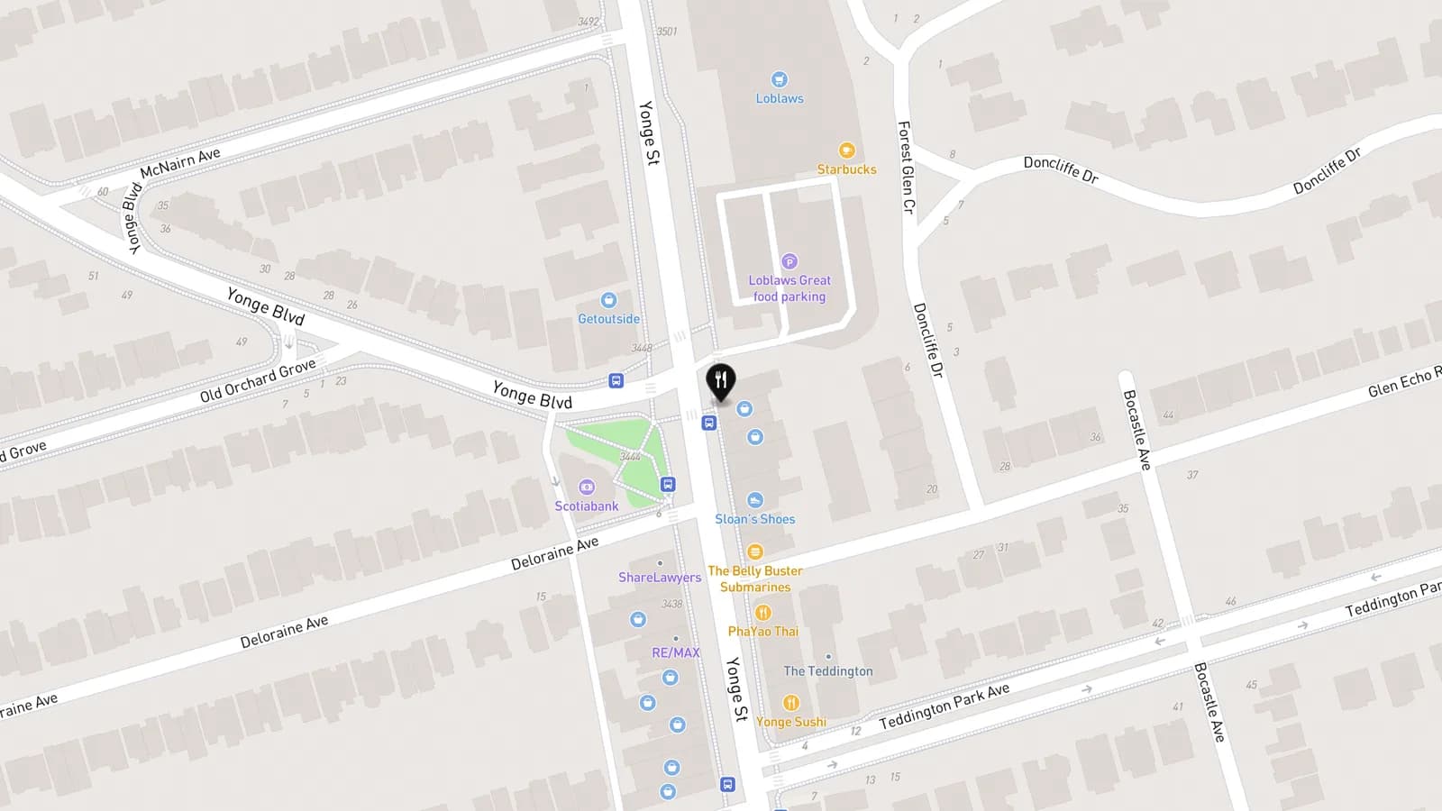 Map showing location of Riz 100% Gluten-Free Asian Kitchen