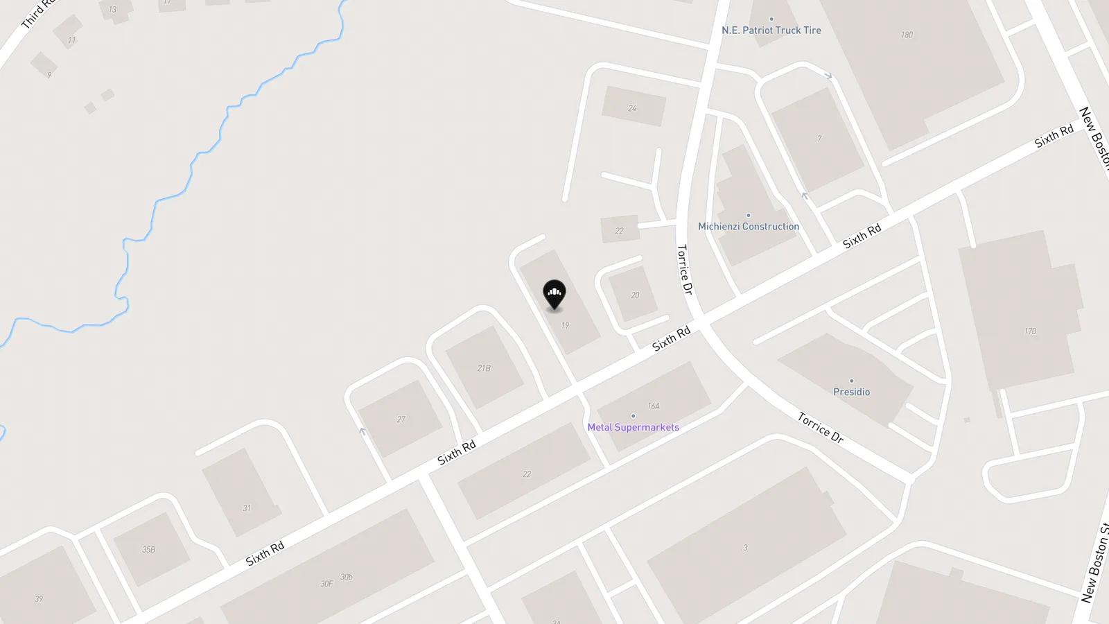 Map showing location of Something Sweet Without Wheat