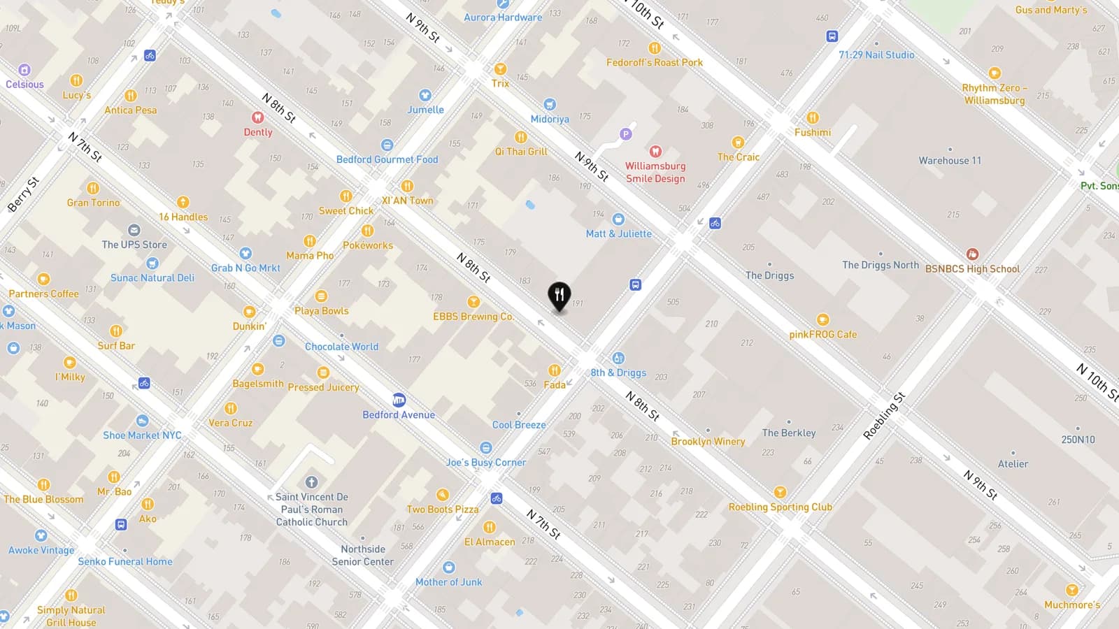 Impact Kitchen map