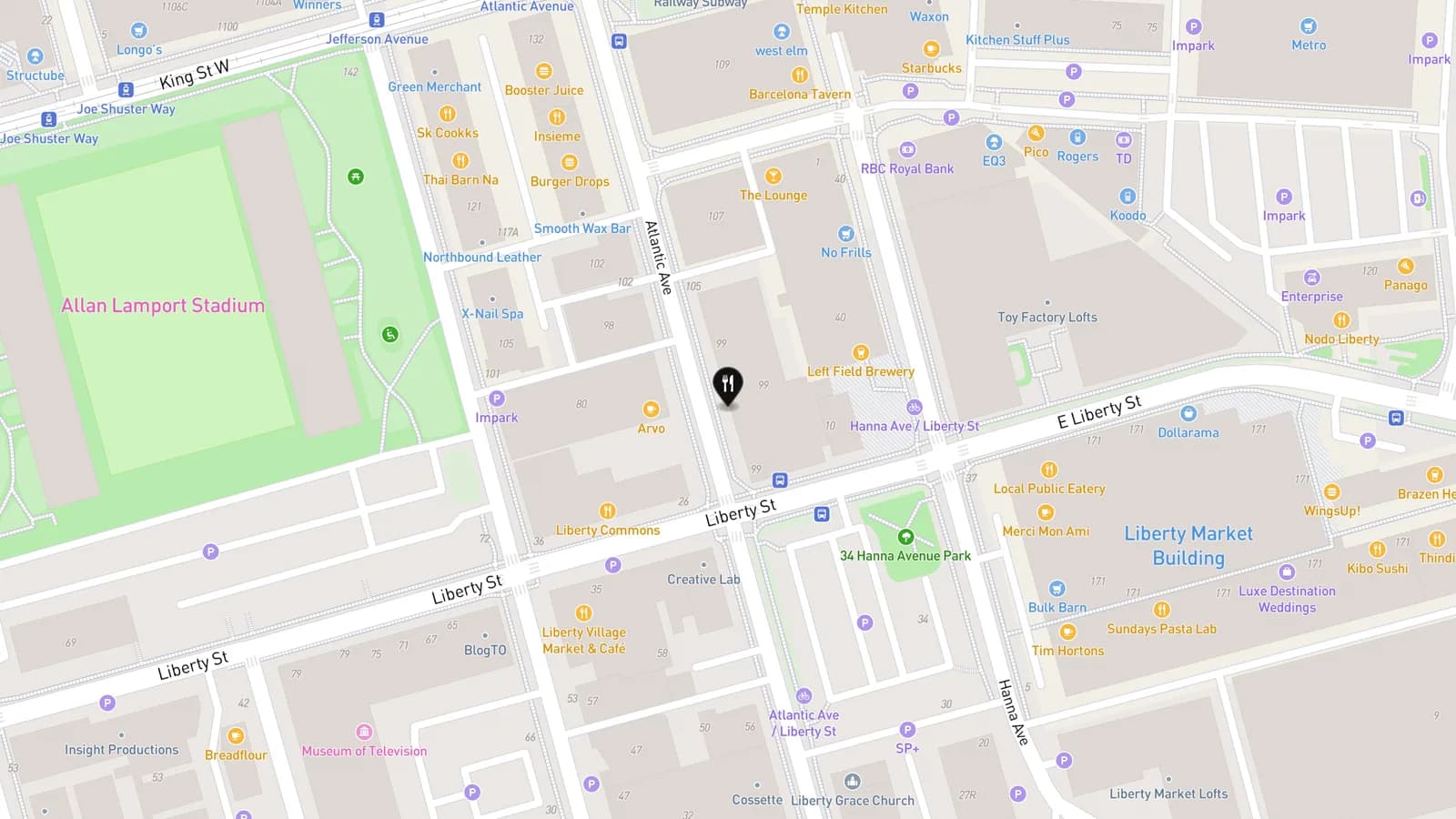 Impact Kitchen map
