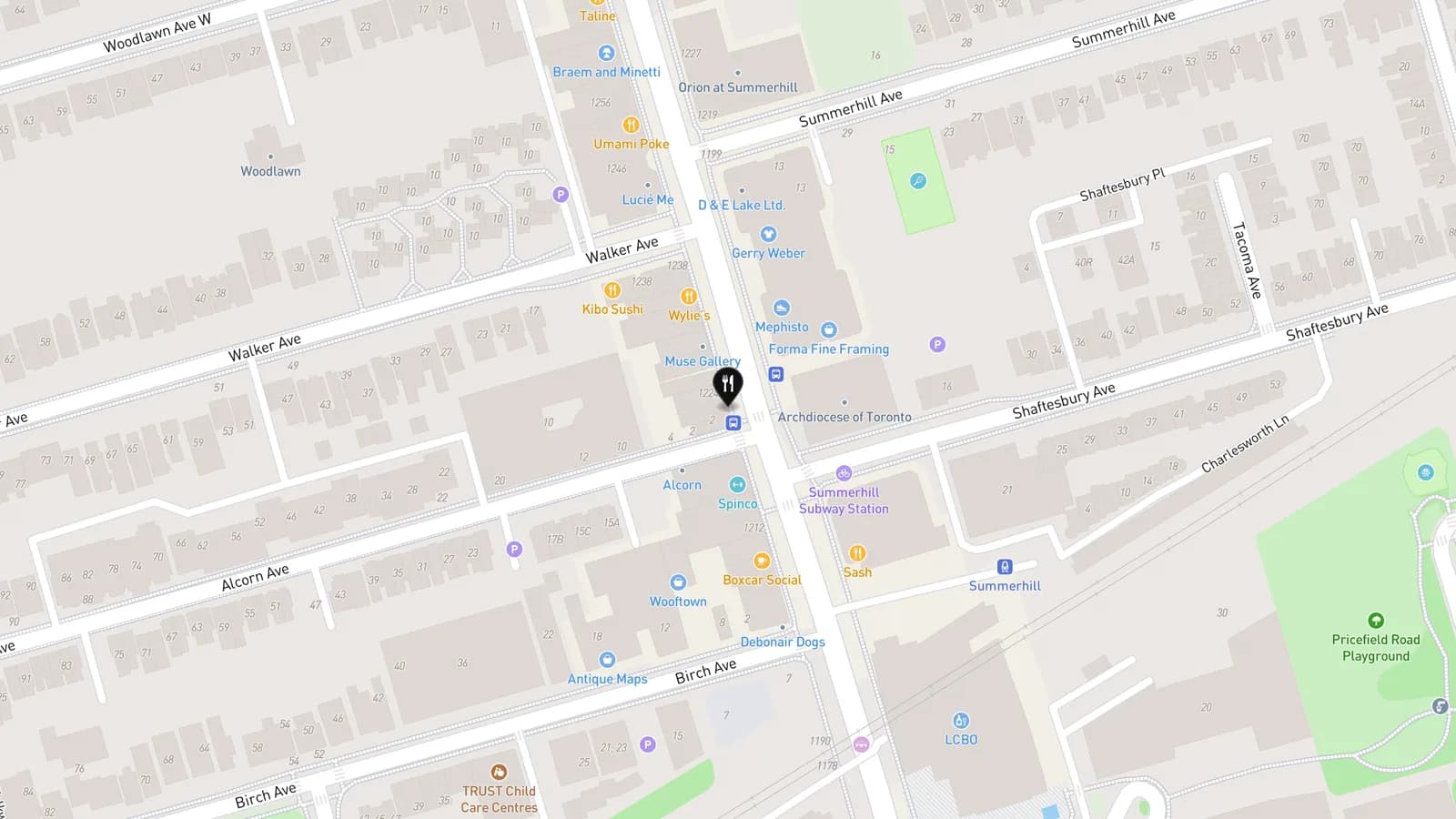 Impact Kitchen map