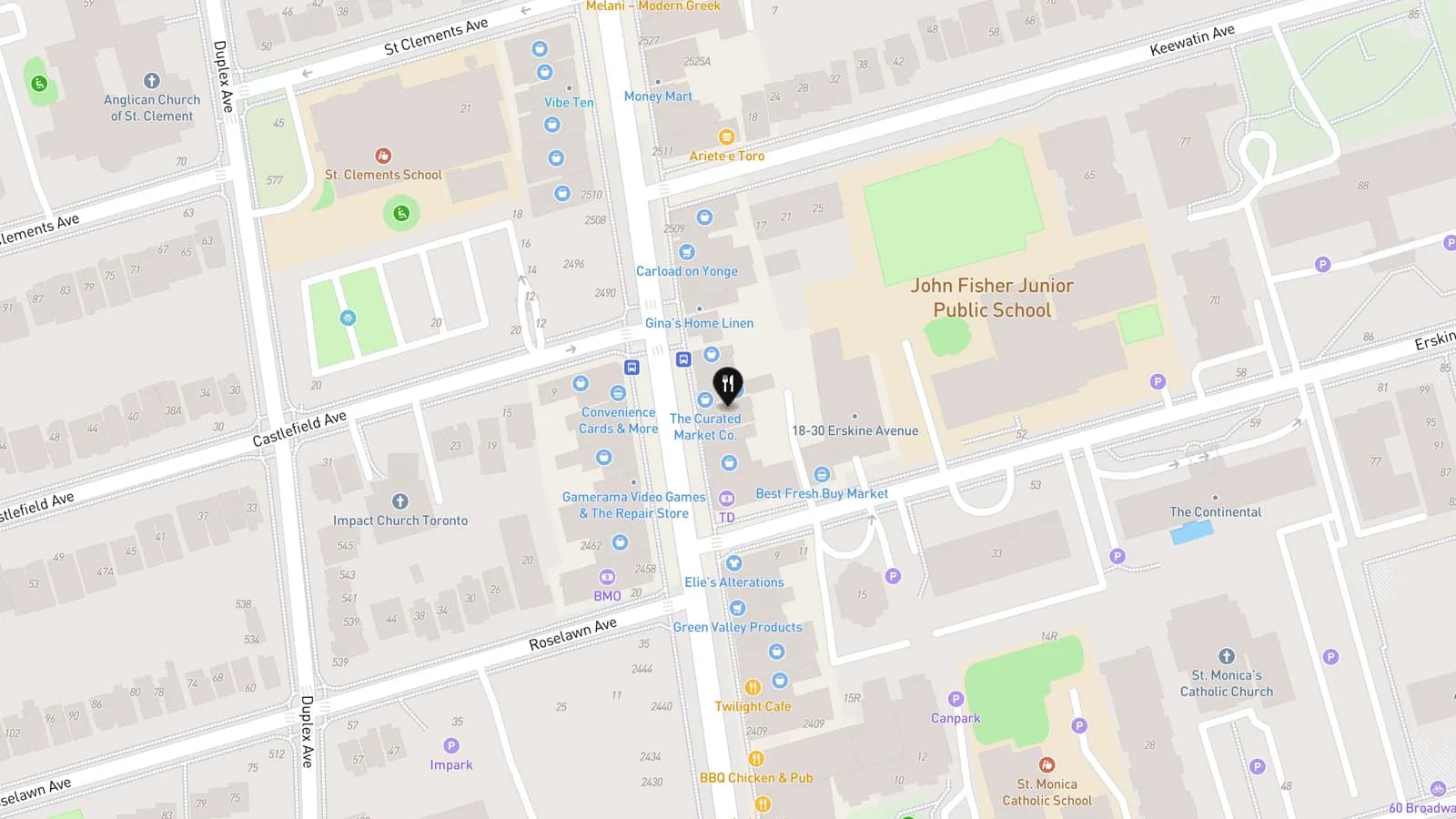 Map showing location of Spotato
